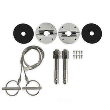 Load image into Gallery viewer, Scott Drake Hood Pin Kit Billet Aluminum S1MS-16892-K fits 1964-1973 Ford Mustang