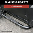 Load image into Gallery viewer, ARIES - 3" Round Polished Stainless Side Bars, Select FS, Tahoe, C, K 204018-2 fits Chevrolet Blazer FS, Tahoe / GMC Yukon / Chevrolet C, K / GMC C, K