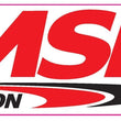 Load image into Gallery viewer, MSD The MSD Logo Decal, Red, Black &amp; White. 9.25" wide x 3.375" high. 9310