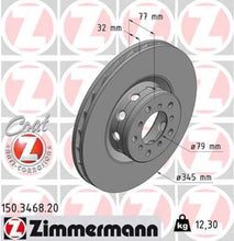 Load image into Gallery viewer, Zimmermann Coated Brake Disc 3468 fits 2000-2003 BMW M5