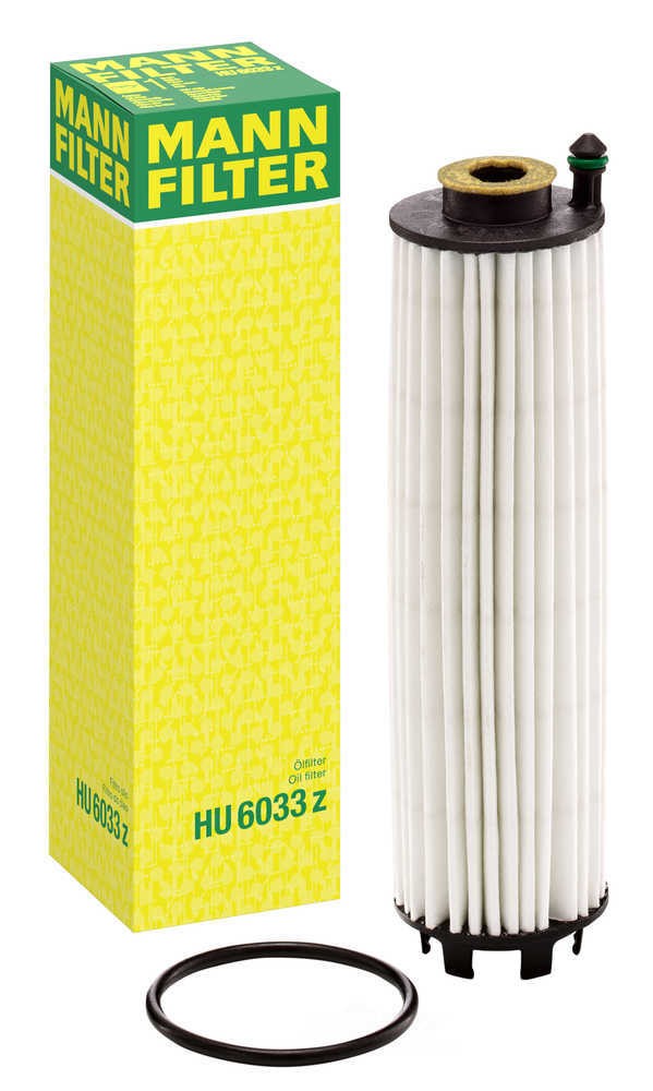 Mann-Filter Oil Filter Kit HU 6033 Z fits 2022-2026 Mercedes-Benz C300 / 2023-2025 Mercedes-Benz GLC300 / 2024 Mercedes-Benz E350 / GLE350 / 2024-2026 Mercedes-Benz E450 / 2024 2025 Mercedes-Benz CLE300 / CLE450 / CLE53 AMG