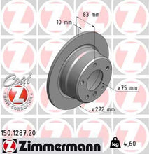 Load image into Gallery viewer, Zimmermann Coated Brake Disc 1287 fits 1996-2002 BMW Z3