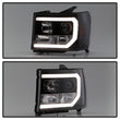 Load image into Gallery viewer, Spyder Auto (Spyder Signature) Projector Headlights - Version 2 - Light Bar DRL LED - Black 5083630 fits 2007-2013 GMC Sierra / 2007-2013 GMC Sierra 2500 HD / 2007-2013 GMC Sierra 3500 HD