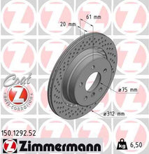 Load image into Gallery viewer, Zimmermann Brake Disc 1292 fits 1995-2002 BMW M3 / 1995-2002 BMW Z3