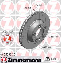 Load image into Gallery viewer, Zimmermann Coated Brake Disc 460158320 fits 2010-2020 Porsche Panamera