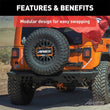 Load image into Gallery viewer, ARIES TrailChaser Aluminum Rear Bumper Corners 2081221 fits Jeep Wrangler