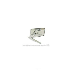 Scott Drake Exterior Standard Mirror Passenger Side with Convex Glass Chrome C7AZ-17696-C fits 1967-1973 Ford Mustang