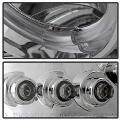 Spyder Auto (Spyder Signature) Projector Headlights - LED Halo - Chrome 5009364 fits 1999-2007 GMC Sierra 1500 / 1999-2004 GMC Sierra 2500 / 2001-2006 GMC Sierra 2500 Hd / 2001-2006 GMC Sierra 3500 / 2000-2006 GMC Yukon / 2000-2006 GMC Yukon Xl 1500