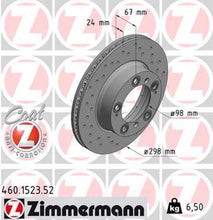 Load image into Gallery viewer, Zimmermann Brake Disc 1523 fits 1997-2004 Porsche Boxster