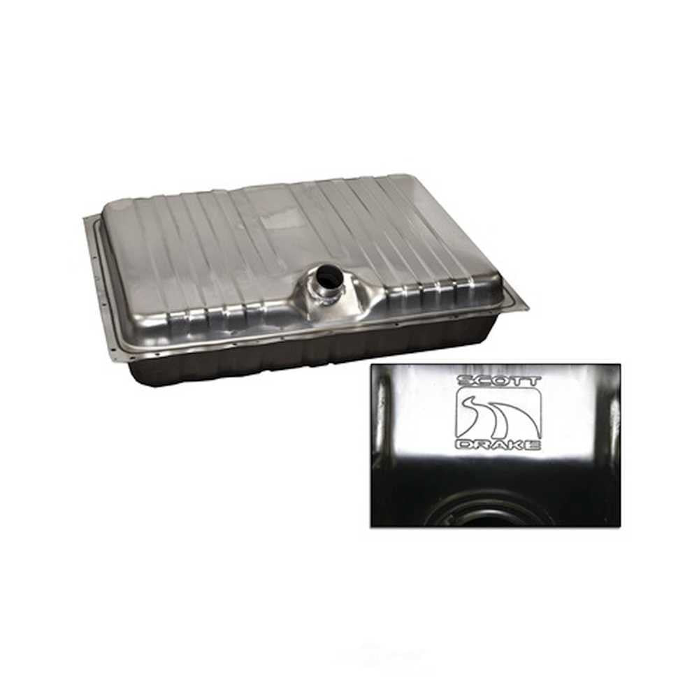 Scott Drake Stainless Steel Fuel Tank with Drain Plug D0ZZ-9002-SS fits 1970 Ford Mustang