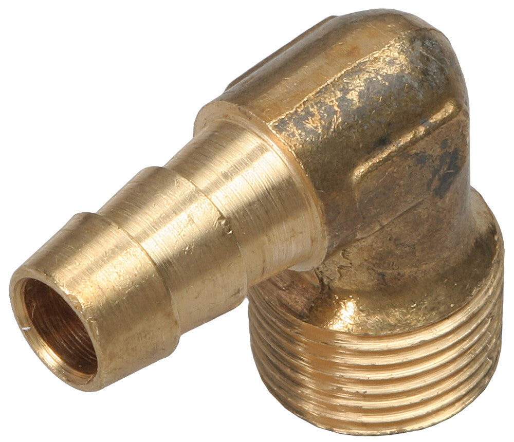 Trans-Dapt Performance 90 deg. Fuel Hose Fitting; 3/8 in. NPT to 3/8 in. I.D.- Brass 2271