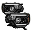 Load image into Gallery viewer, Spyder Auto (Spyder Signature) Projector Headlights - Light Bar DRL - Black 5081711 fits 2012-2015 Toyota Tacoma