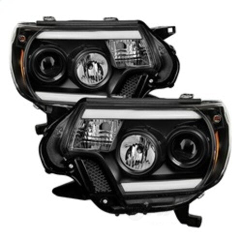 Spyder Auto (Spyder Signature) Projector Headlights - Light Bar DRL - Black 5081711 fits 2012-2015 Toyota Tacoma