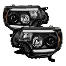 Load image into Gallery viewer, Spyder Auto (Spyder Signature) Projector Headlights - Light Bar DRL - Black 5081711 fits 2012-2015 Toyota Tacoma