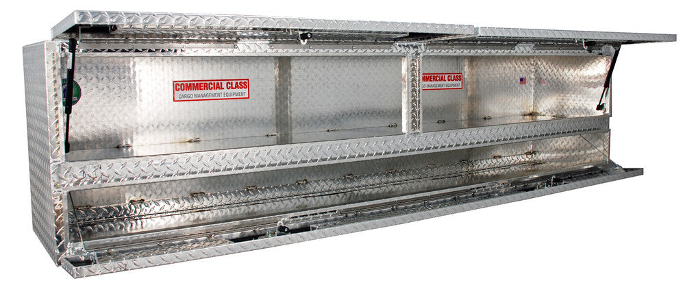 Unique Truck Accessories 96"x20"x24" High Cap. Stake Bed Contr. TopSider w/ Doors Comm. Class TB400-96D