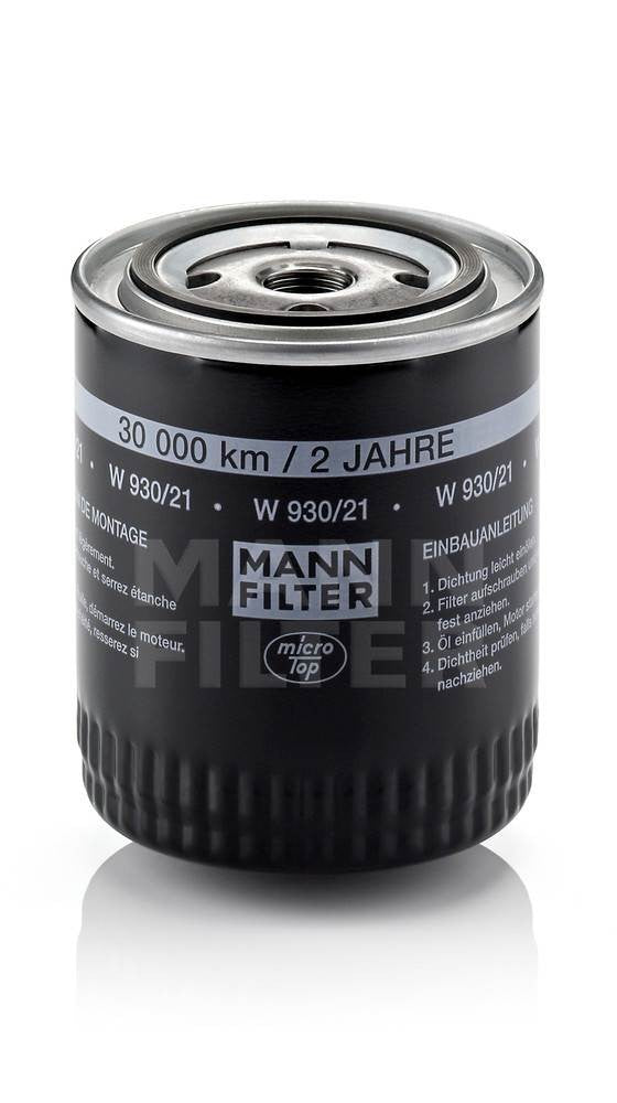 Mann-Filter Oil Filter W 930/21 fits 1995-2006 Audi / Volkswagen