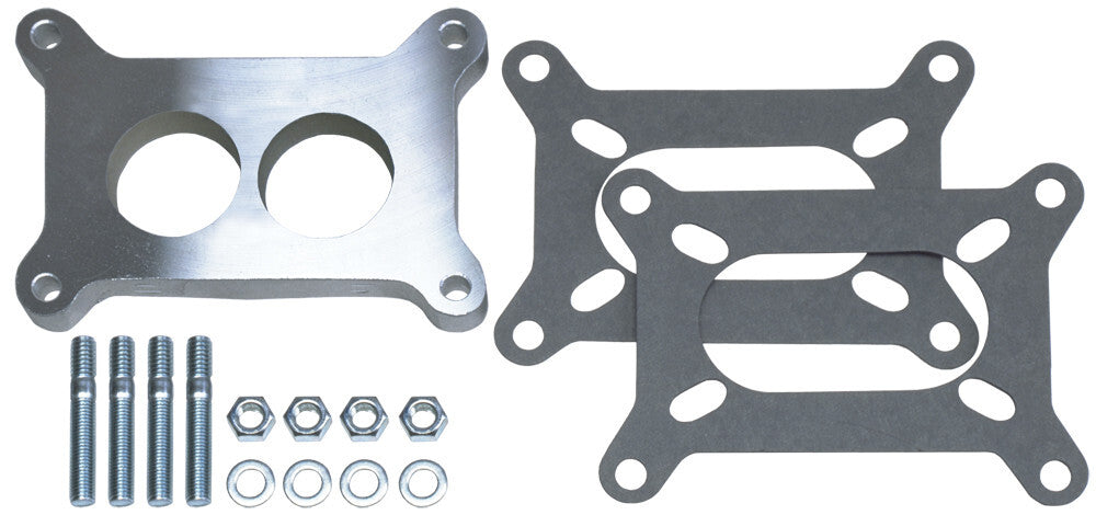 Trans-Dapt Performance 1/2 in. Tall, Holley 2BBL Spacer -Ported- Cast Aluminum Carburetor Spacer 2136