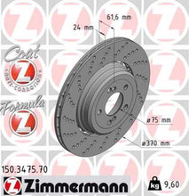 Load image into Gallery viewer, Zimmermann Brake Disc 3475 fits 2006-2010 BMW M5 / M6