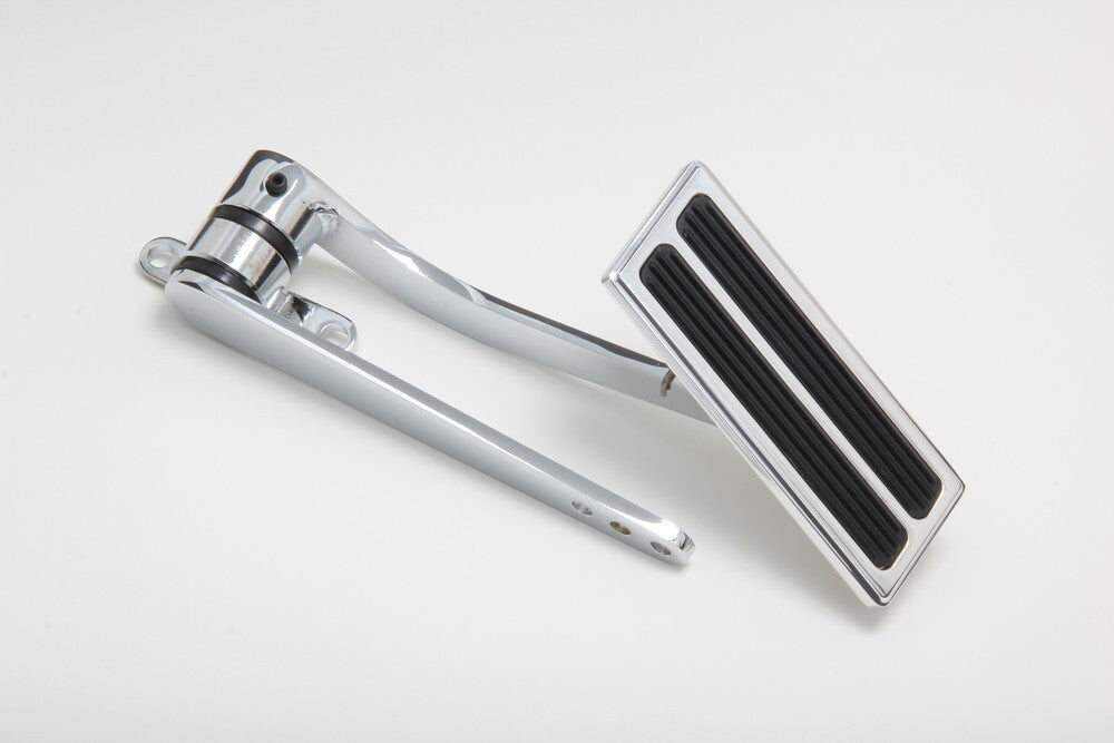Trans-Dapt Performance Firewall mount Gas Pedal w/ Inserts; 4 x 1-1/2 in.- Pol. Aluminum with Steel Arm 8958