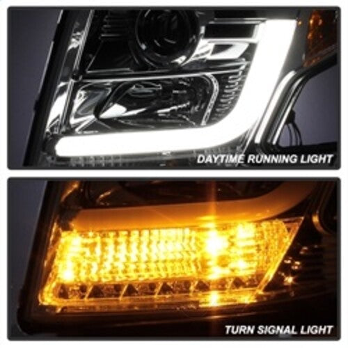 Spyder Auto (Spyder Signature) Projector Headlights - DRL LED - Chrome 5082534 fits 2015-2018 Chevrolet Suburban / 2016-2018 Chevrolet Suburban 3500 Hd / 2015-2018 Chevrolet Tahoe