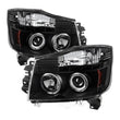 Load image into Gallery viewer, Spyder Auto (Spyder Signature) Projector Headlights - LED Halo - Black 5011572 fits 2005-2007 Nissan Armada / 2004-2015 Nissan Titan