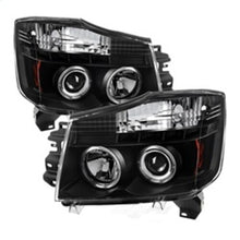 Load image into Gallery viewer, Spyder Auto (Spyder Signature) Projector Headlights - LED Halo - Black 5011572 fits 2005-2007 Nissan Armada / 2004-2015 Nissan Titan