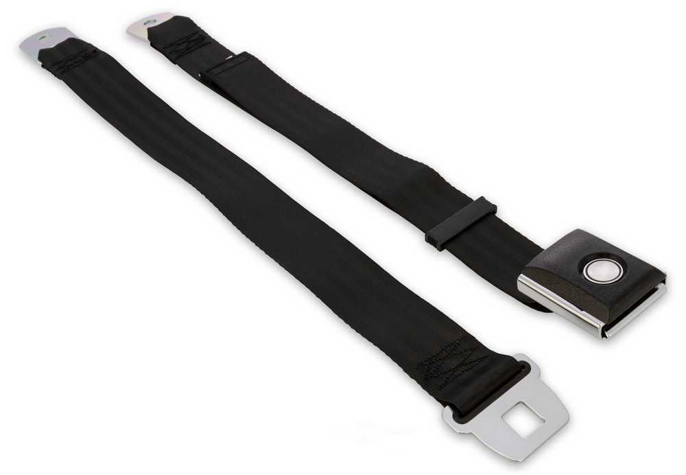 Scott Drake Push Button Seat Belt Black SB-BK-PBSB fits 1964-1973 Ford Mustang