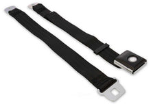 Load image into Gallery viewer, Scott Drake Push Button Seat Belt Black SB-BK-PBSB fits 1964-1973 Ford Mustang