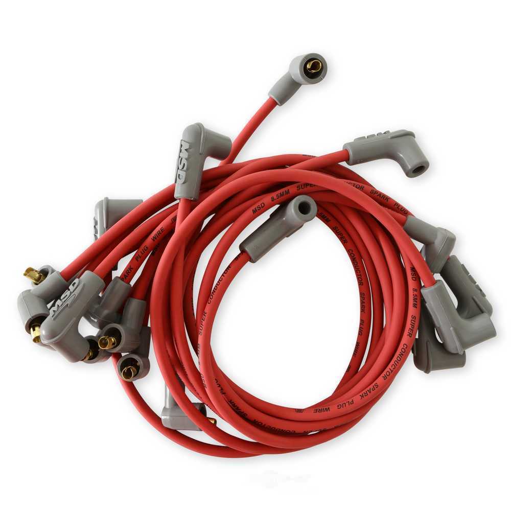 MSD Conductor Spark Plug Wire Set, Socket Dist. Cap 31599 fits 1955-1975 Chevrolet Small Block / GMC / Pontiac