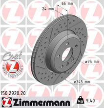 Load image into Gallery viewer, Zimmermann Coated Brake Disc 2920 fits 2012-2020 BMW 320I / 320I xDrive / 328D / 328I / 328I GT xDrive / 328I xDrive / 330E / 330I
