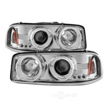 Load image into Gallery viewer, Spyder Auto (Spyder Signature) Projector Headlights - LED Halo - Chrome 5009364 fits 1999-2007 GMC Sierra 1500 / 1999-2004 GMC Sierra 2500 / 2001-2006 GMC Sierra 2500 Hd / 2001-2006 GMC Sierra 3500 / 2000-2006 GMC Yukon / 2000-2006 GMC Yukon Xl 1500
