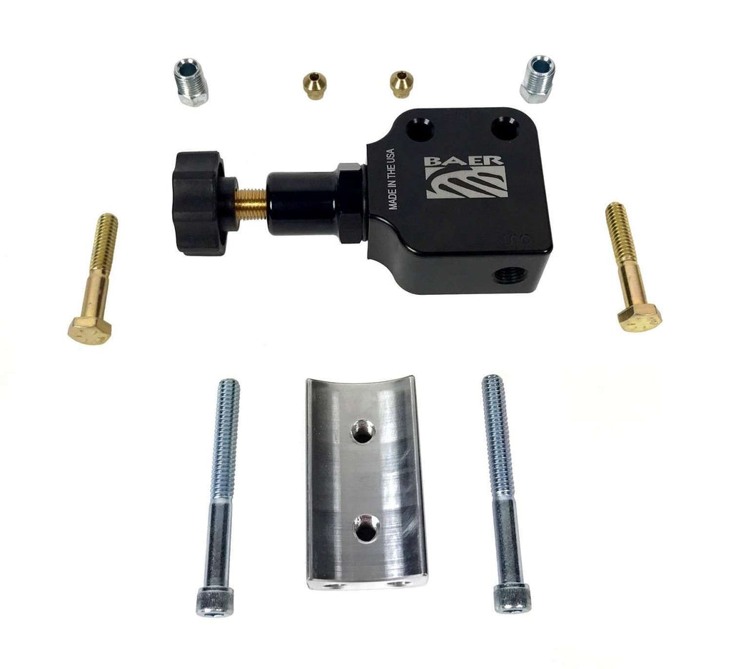 Baer Brake Systems Universal ReMaster Proportioning Valve With Mount, Adjustment Knob & Fittings 6801243