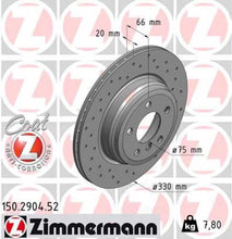 Load image into Gallery viewer, Zimmermann Brake Disc 150.2904.52 fits 2012-2020 BMW 328I / 328I GT xDrive / 328I xDrive / 330I / 330I xDrive / 335I / 335I GT xDrive / 335I xDrive