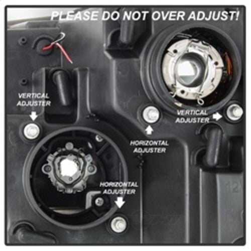 Spyder Auto (Spyder Signature) Projector Headlights - Version 2 - Light Bar DRL - Black 5084811 fits 2009-2010 Dodge Ram 1500 / 2009-2010 Dodge Ram 2500 / 2009-2010 Dodge Ram 3500 / 2011-2018 Ram 1500 / 2011-2016 Ram 2500 / 2011-2016 Ram 3500