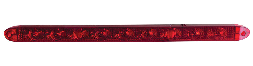 Race Sport 17in Screw Mount Hi-Power 9-LED Tail/Brake Light (Red w/ Red Lens) RS-17-RED