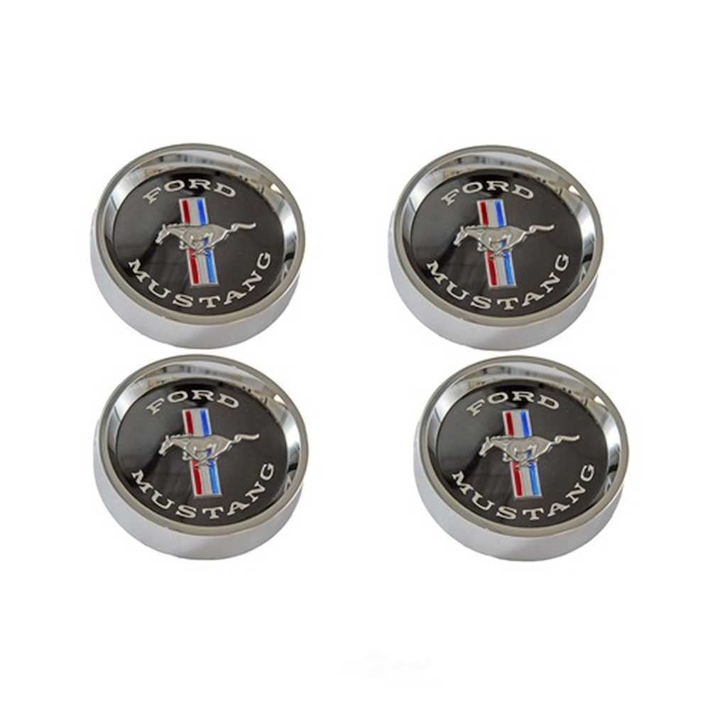 Scott Drake Styled Steel Hubcaps (Black Background) C5ZZ-1130-WB fits 1965-1966 Ford Mustang