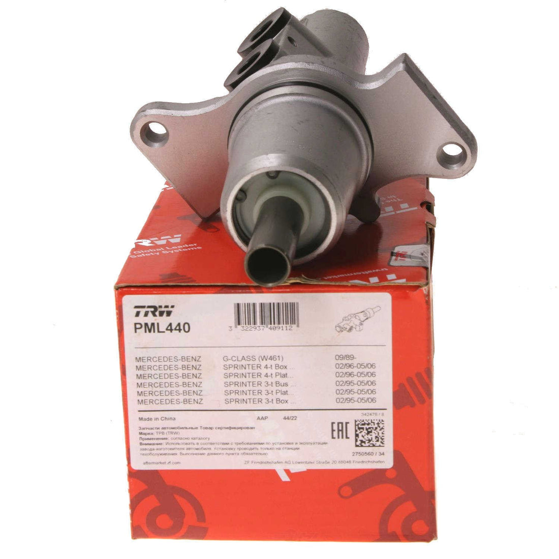 TRW Brake Master Cylinder fits 2003-2006 Dodge Sprinter 2500, Sprinter 3500 / 2005-2006 Freightliner Sprinter 2500, Sprinter 3500