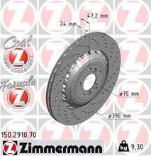 Load image into Gallery viewer, Zimmermann Brake Disc 2910 fits 2012-2019 BMW M5 / M6 / M6 Gran COUPE / 2013-2016 BMW M5 / 2012-2018 BMW M6