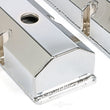 Load image into Gallery viewer, Hamburger's Performance FABRICATED ALUMINUM VALVE COVERS CHROME WITH HOLE 1025 fits Chevy SB