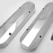 Load image into Gallery viewer, Hamburger's Performance FABRICATED ALUMINUM VALVE COVERS POLISHED NO HOLE 1033 fits Pontiac