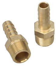 Load image into Gallery viewer, Trans-Dapt Performance STRAIGHT Fuel Hose Fittings (Pr); 3/8 in. NPT to 3/8 in. I.D.- BRASS 2270
