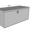 Load image into Gallery viewer, Unique Truck Accessories 12" x 14" x 24"L HD Under Body, .100 thick diamond, drop down door HUB141224