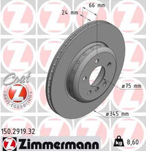 Load image into Gallery viewer, Zimmermann Brake Disc 150.2919.32 fits 2012-2020 BMW 320I xDrive / 328I / 328I GT xDrive / 328I xDrive / 330E / 330I / 330I GT xDrive / 330I xDrive