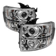 Load image into Gallery viewer, Spyder Auto (Spyder Signature) Projector Headlights - LED Halo - Chrome 5009500 fits 2007-2013 Chevrolet Silverado 1500 / 2007-2014 Chevrolet Silverado 2500 HD / 2007-2014 Chevrolet Silverado 3500 HD