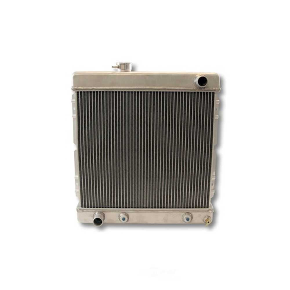 Scott Drake 2 Row aluminum radiator with transmission cooler 251-2AL fits 1964-1966 Ford Mustang 6 Cylinder