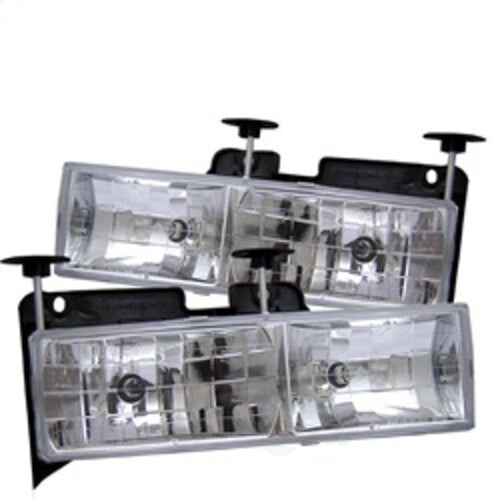 Spyder Auto (Spyder Signature) Crystal Glass Headlights - Chrome 5012388 fits 1988-1999 Chevrolet / 1988-1999 GMC