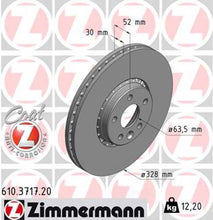 Load image into Gallery viewer, Zimmermann Coated Brake Disc 3717 fits 2010-2017 Volvo XC60