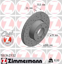 Load image into Gallery viewer, Zimmermann Brake Disc 3427 fits 2006 BMW 128I / 325I / 2006-2008 BMW 325XI / 2007-2008 BMW 328I / 2008-2013 BMW 128I
