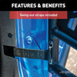 Load image into Gallery viewer, ARIES 25009 Black Aluminum Rear Tube Half Doors 25009 fits Jeep Wrangler JK
