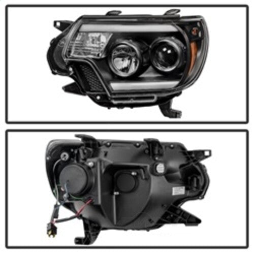 Spyder Auto (Spyder Signature) Projector Headlights - Light Bar DRL - Black 5081711 fits 2012-2015 Toyota Tacoma